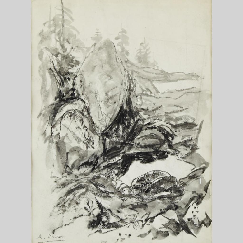 Arthur Lismer (1885-1969) - Rocks And Pines