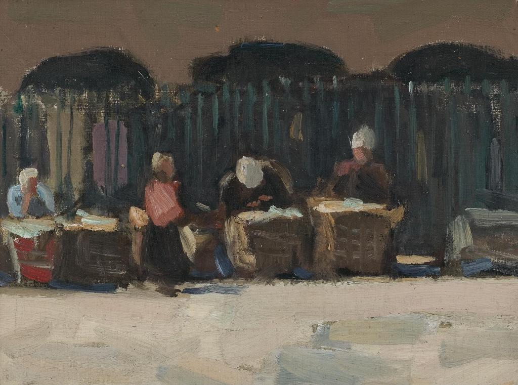 James Wilson Morrice (1865-1924) - Market Scene, St. Malo, Brittany