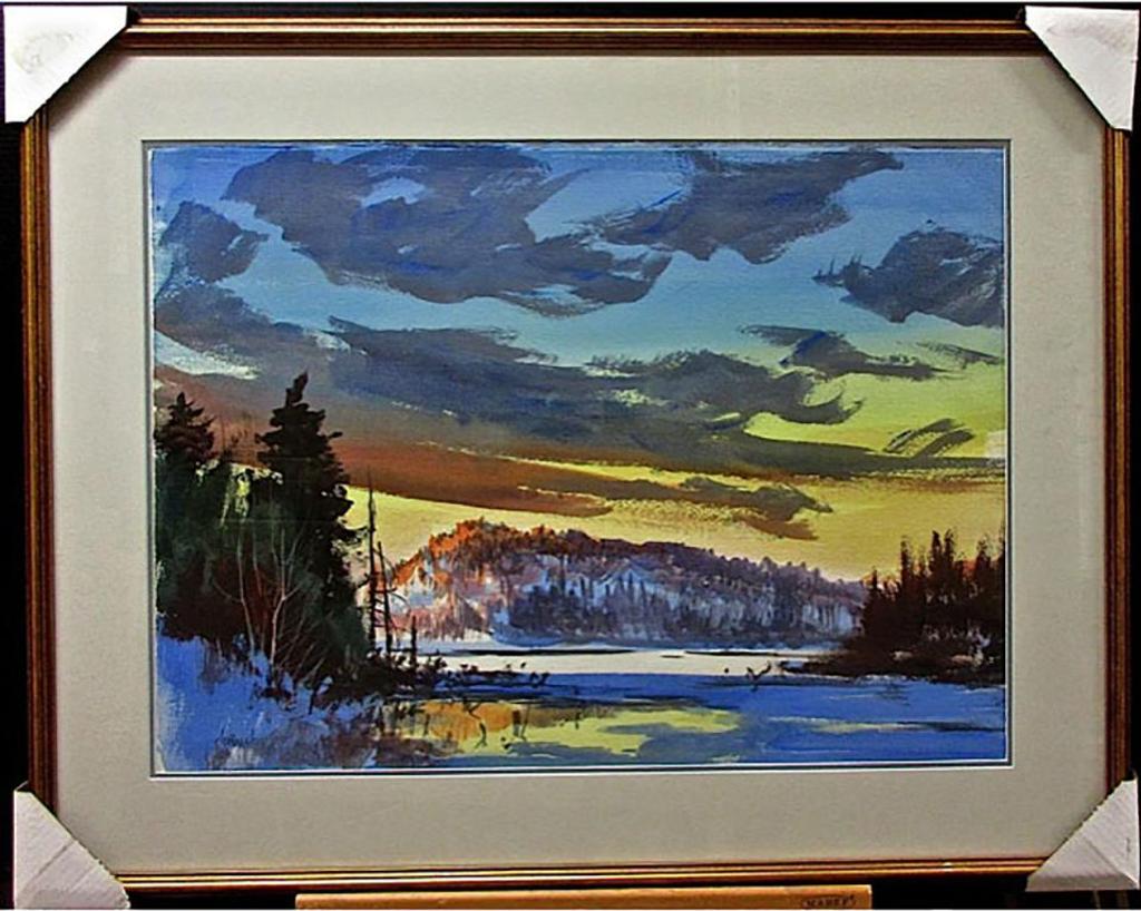 John Joy (1925-2012) - Sunset Over Lake