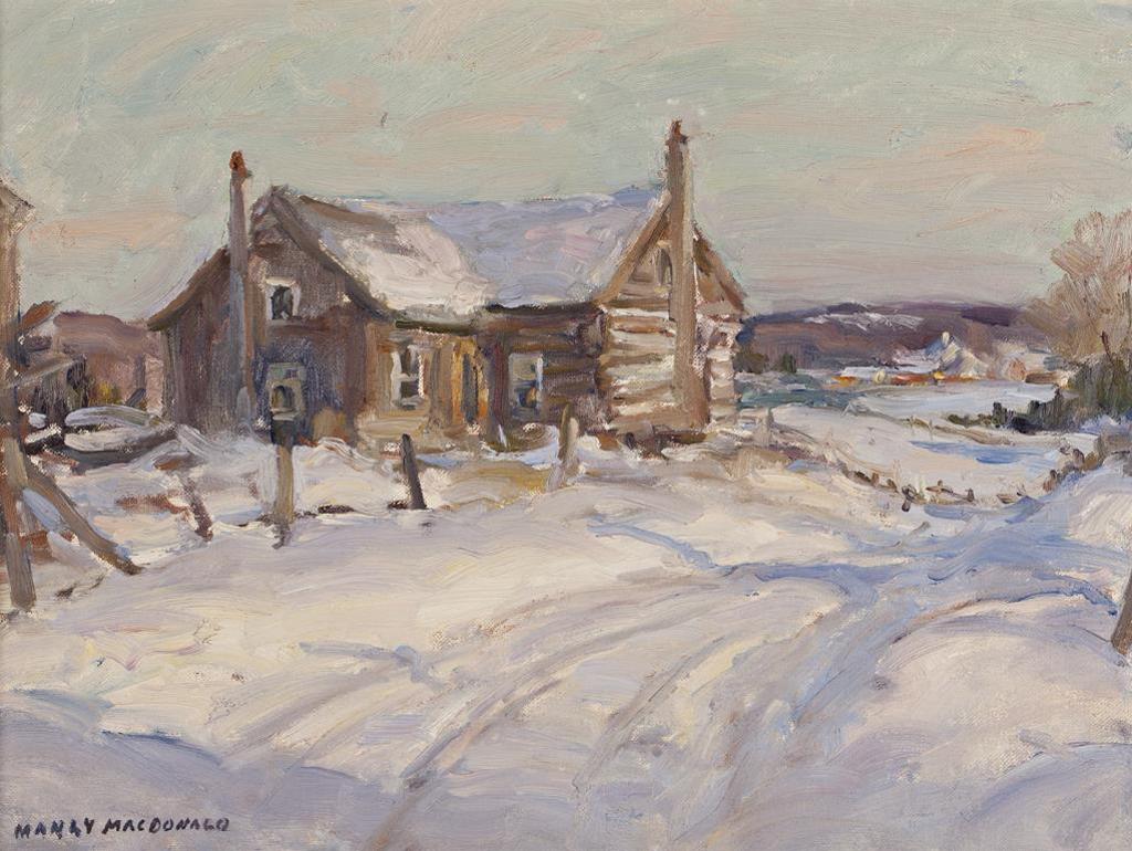 Manly Edward MacDonald (1889-1971) - Farm and Village in Winter