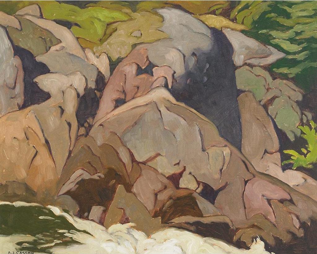 Alfred Joseph (A.J.) Casson (1898-1992) - Marshe’S Falls (Rock Study)
