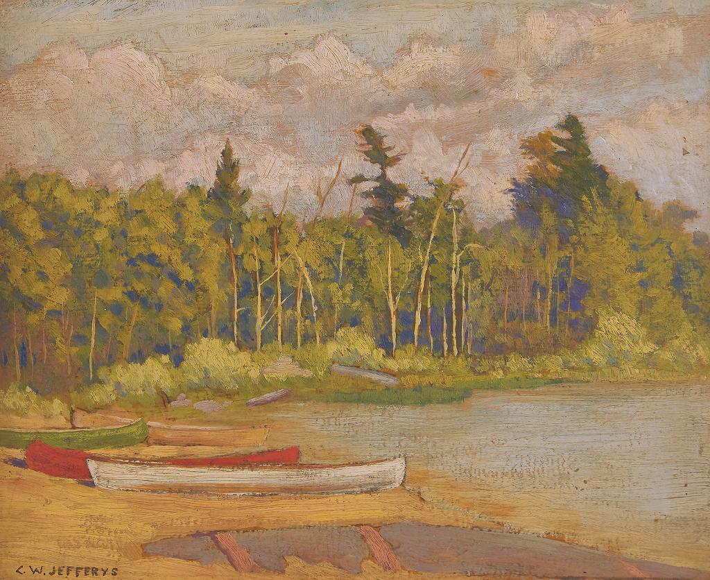 Charles William Jefferys (1869-1951) - Canoes