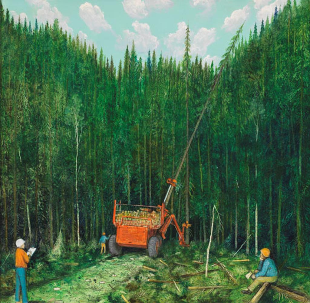William Kurelek (1927-1977) - The Tree Harvester
