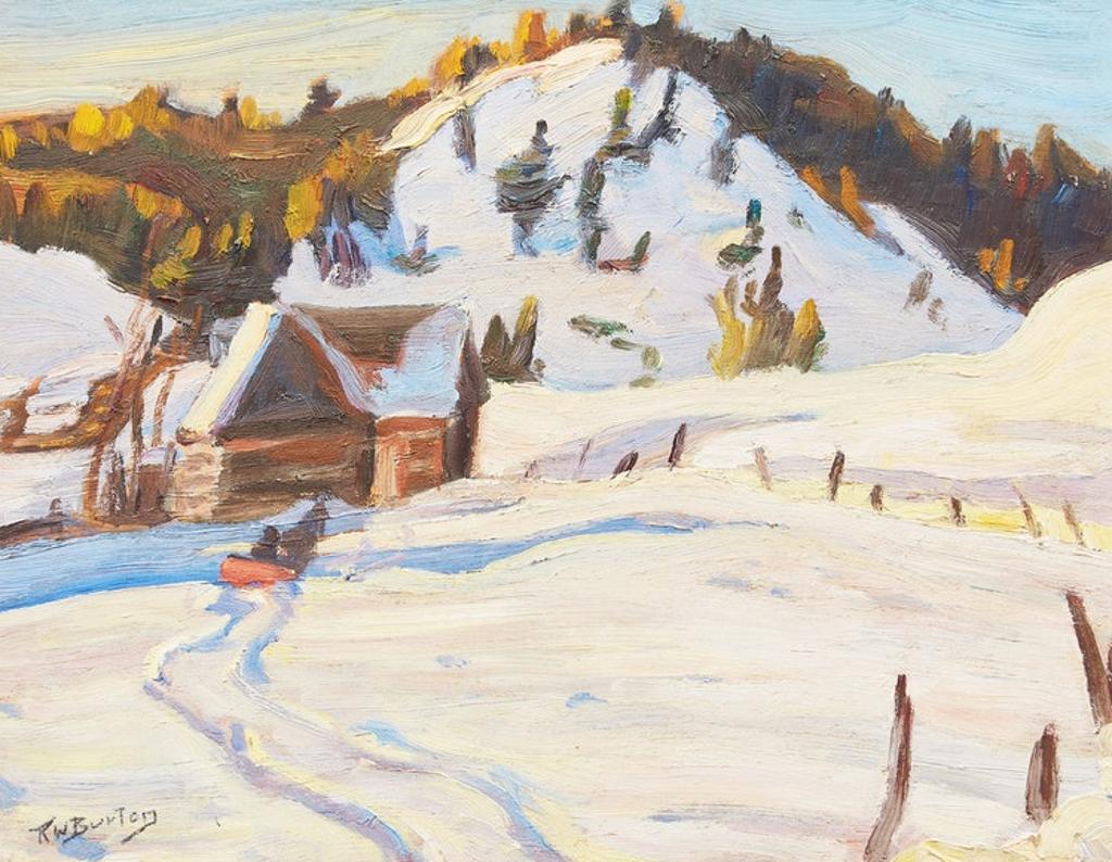 Ralph Wallace Burton (1905-1983) - Winter Landscape with Sleigh; Autumn Landscape