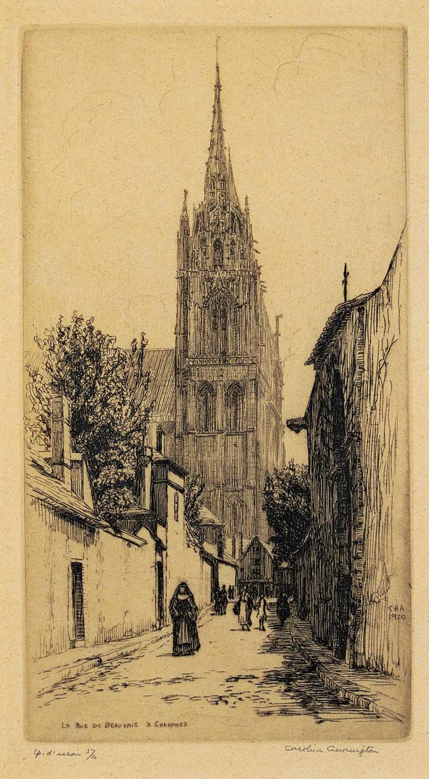 Caroline Helena Armington (1875-1939) - La Rue de Beauvais a Chartres #Ep. d'essai 5/10