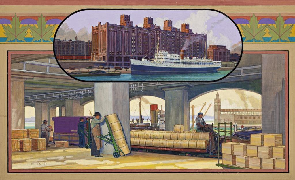 Hal Ross Perrigard (1891-1960) - many works of an architectural nature that focus on Montreal structures