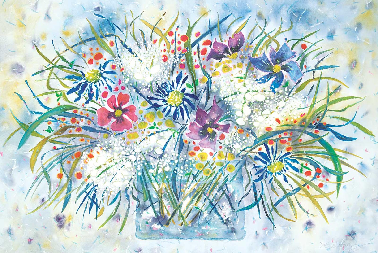 Yone Kvietys Young (1924-2011) - Untitled - Explosion of Spring Flowers