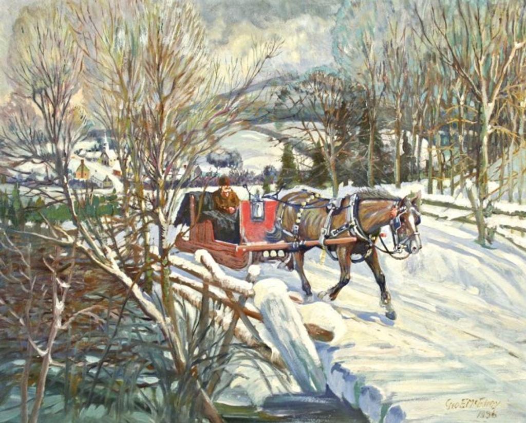 George Eldon Mcelroy (1878-1945) - Horse Drawn Sleigh