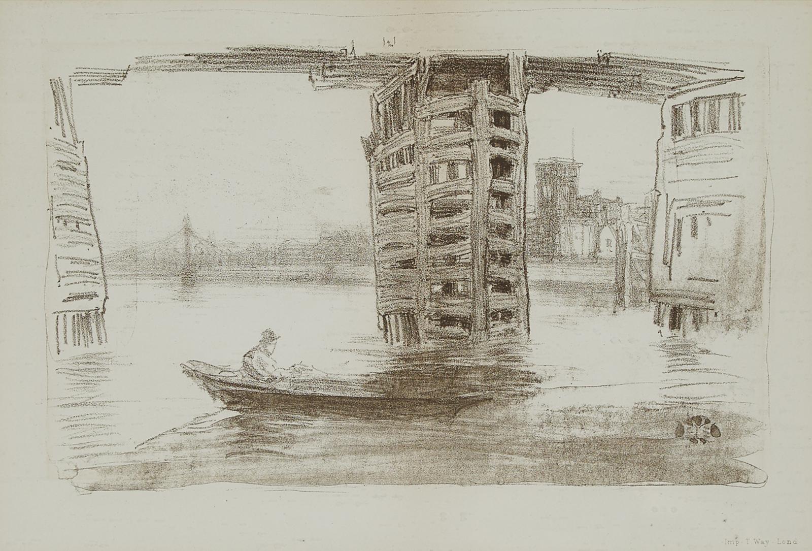 James Abbott McNeill Whistler (1834-1903) - The Broad Bridge, 1878 [way, 8; Spink, Stratis & Tedeschi, 11]