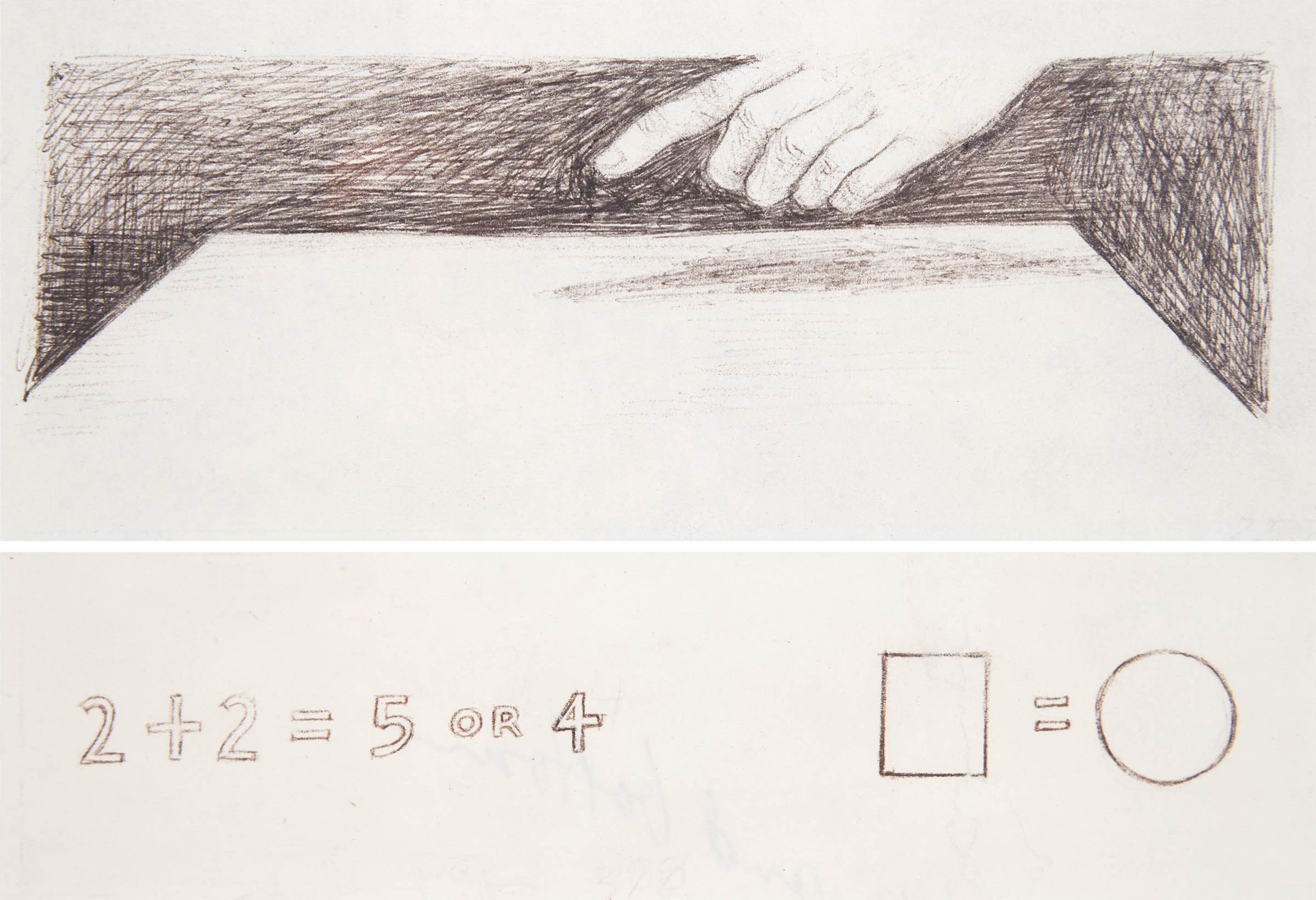 William Kurelek (1927-1977) - HAND; 2+2=5, CA. 1970