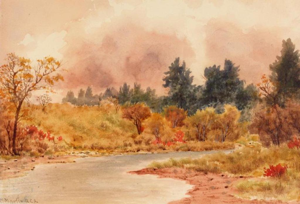 Thomas Mower Martin (1838-1934) - Autumn Creek, Still Waters