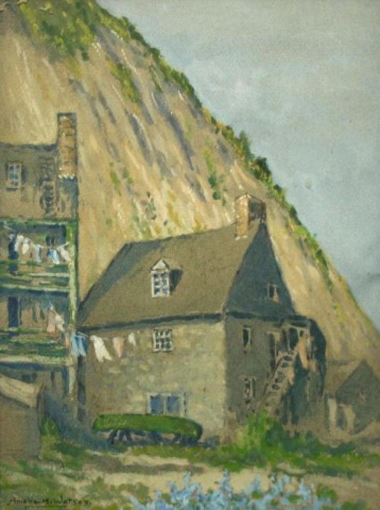 Hillside Cottages by artist Amelia M. Watson