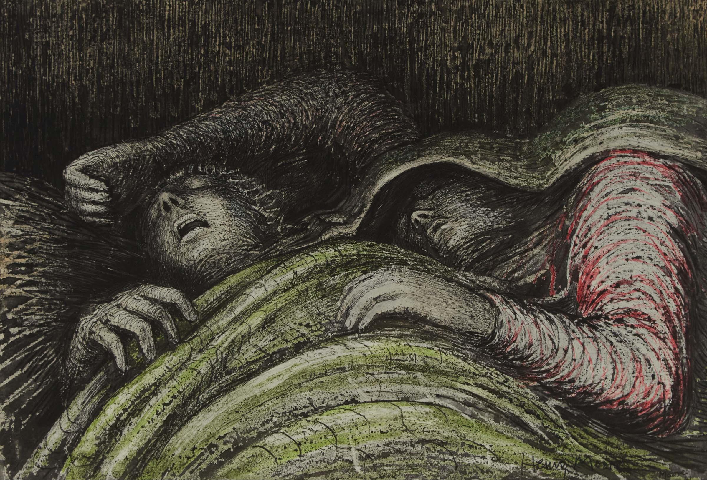 Henry Spencer Moore (1898-1986) - Two People Sleeping