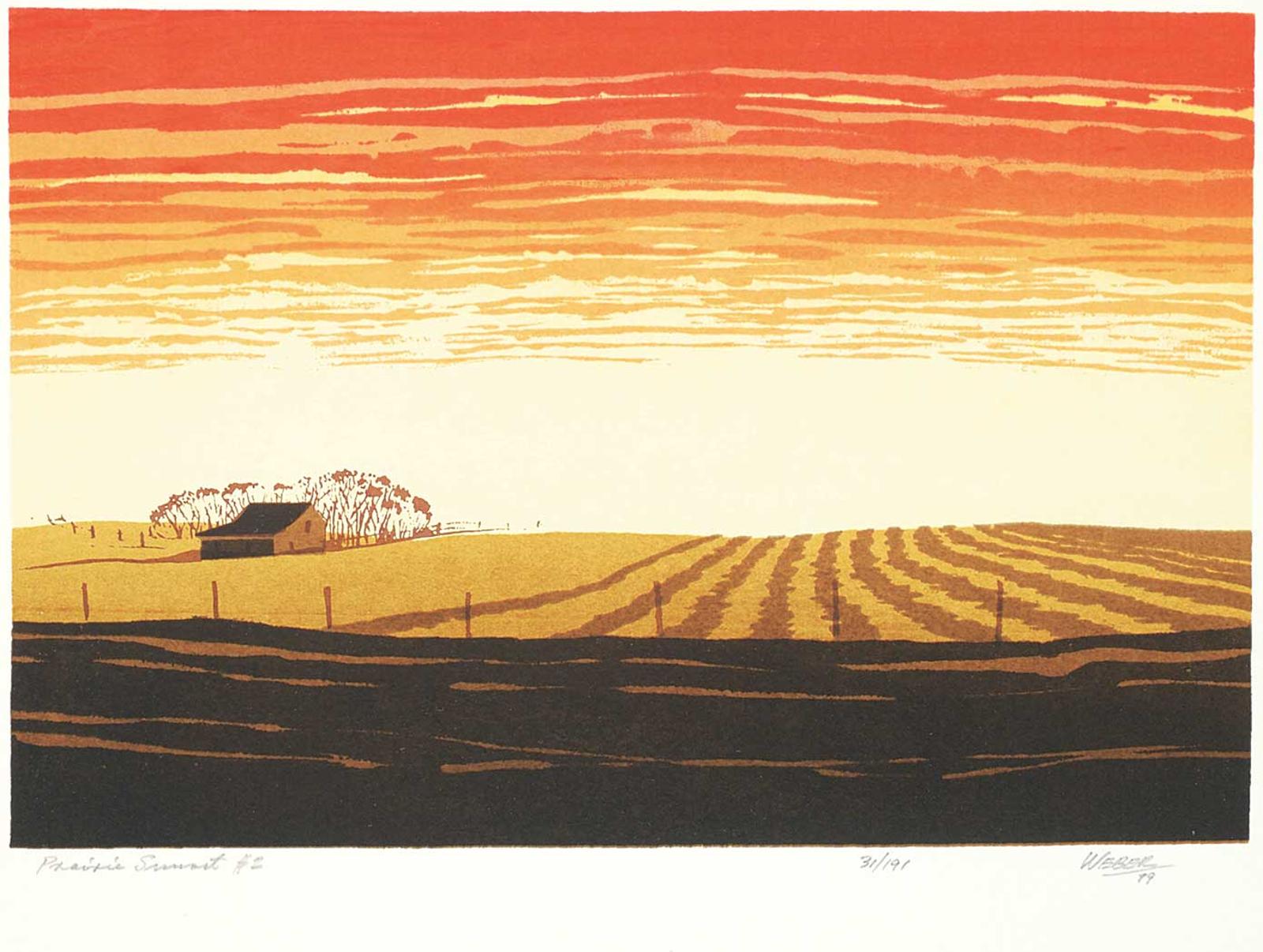 George Weber (1907-2002) - Prairie Sunset #2  #31/191
