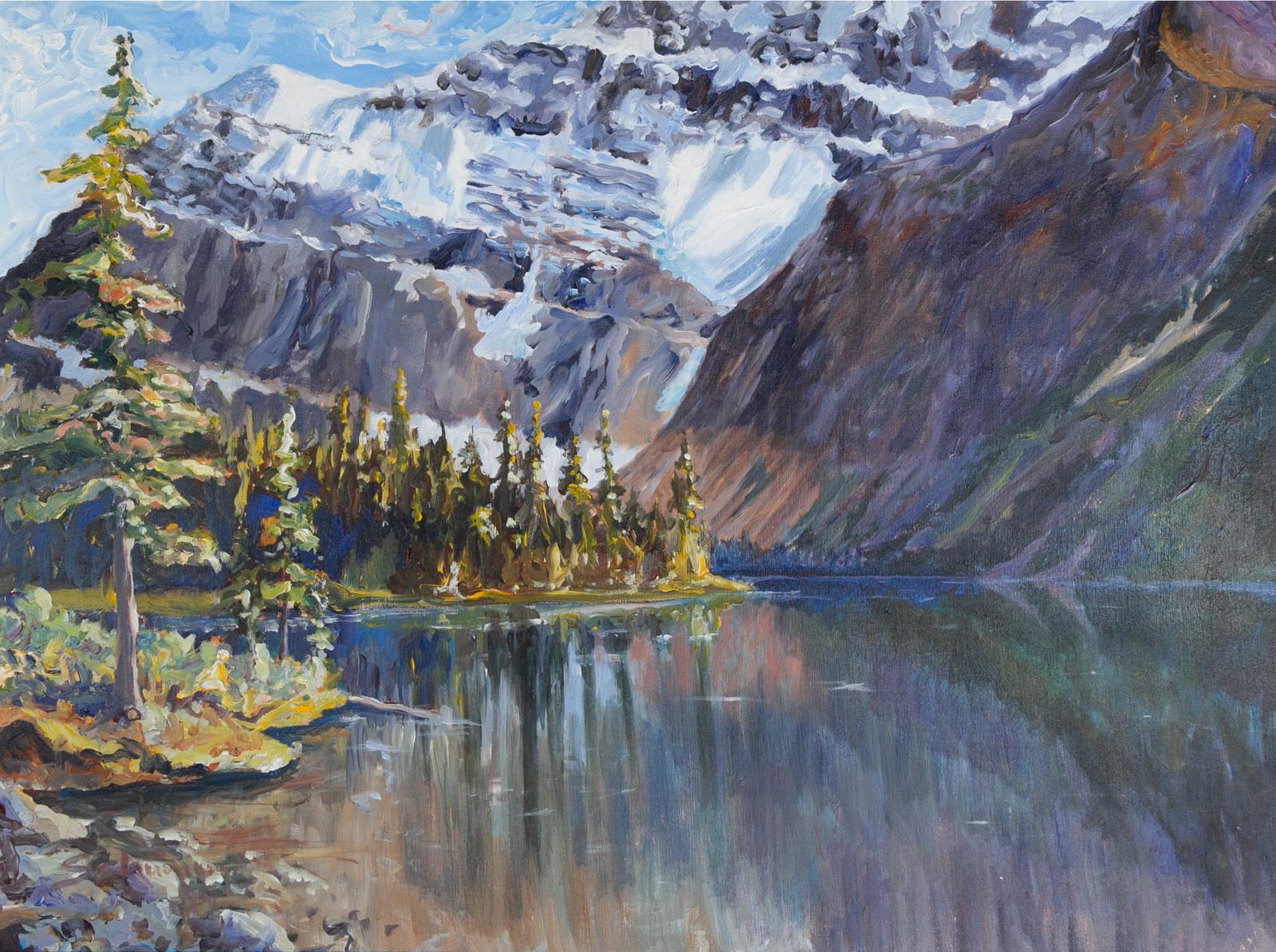 Tim Schumm (1957) - Mt. Edith Caval Lake, Jasper Park Alberta