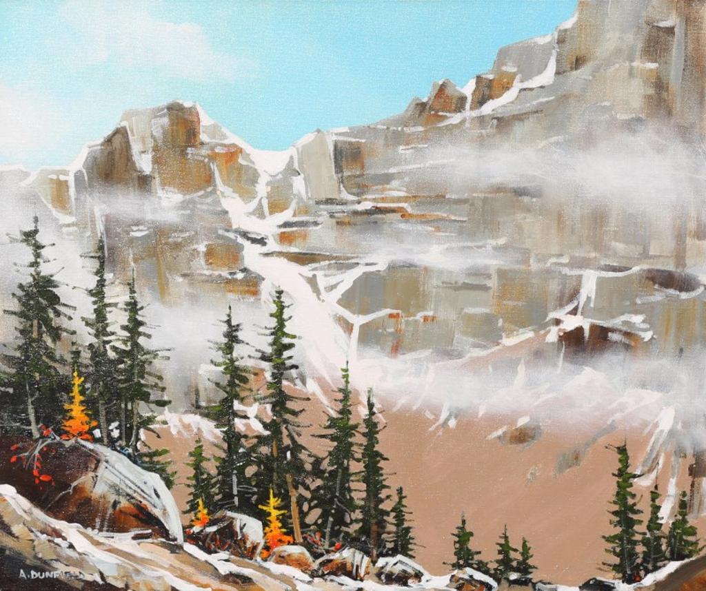 Allan Dunfield (1950) - Autumn Hike (An Autumn Morning Hike In Yoho National Park, Before Winter Closes It Off For A Rest); 2013
