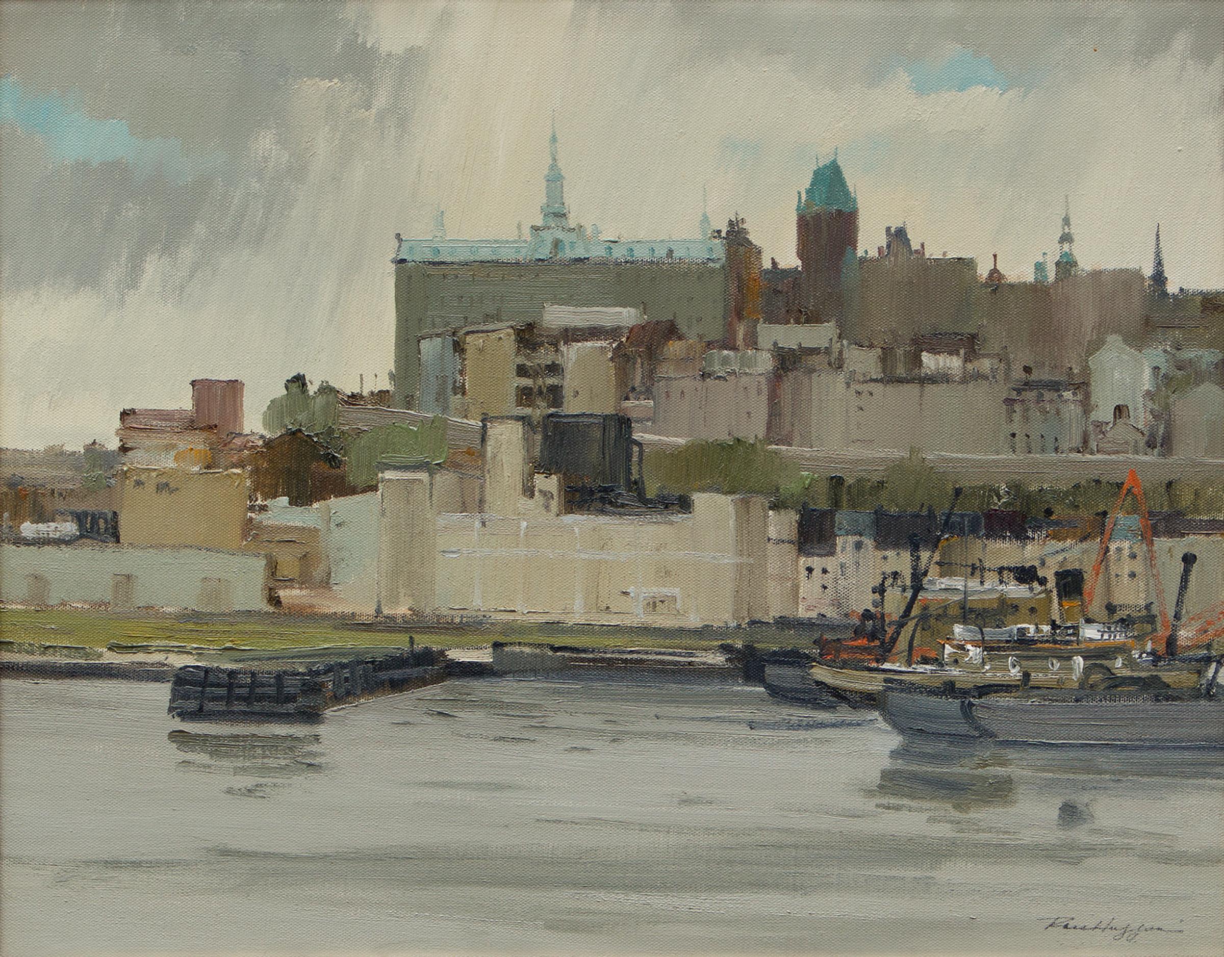 Ross Huggins (1916-1999) - Sunshowers, St-Louis Bassin, Quebec City, 1970