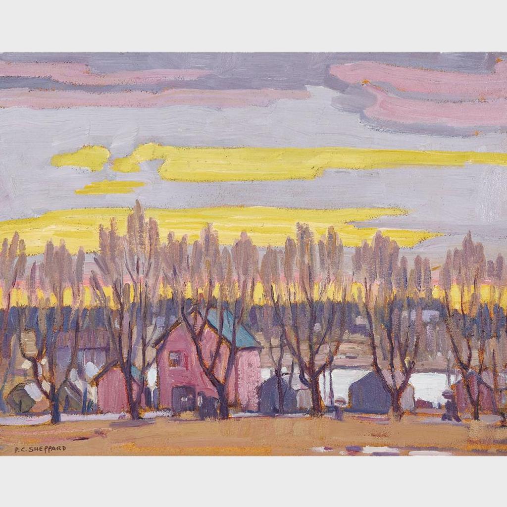 Peter Clapham (P.C.) Sheppard (1882-1965) - Sunset, Humber River (Near Uxbridge)