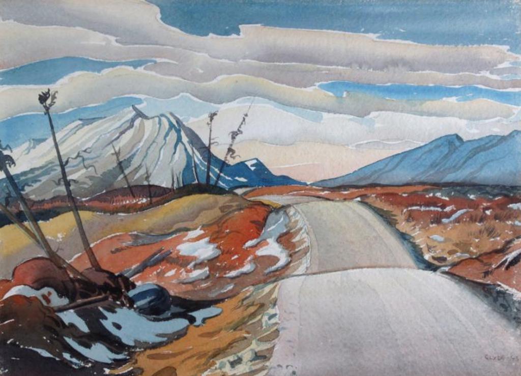 Henry George Glyde (1906-1998) - Alaska Highway, Looking Toward St. Elias Range; 1943
