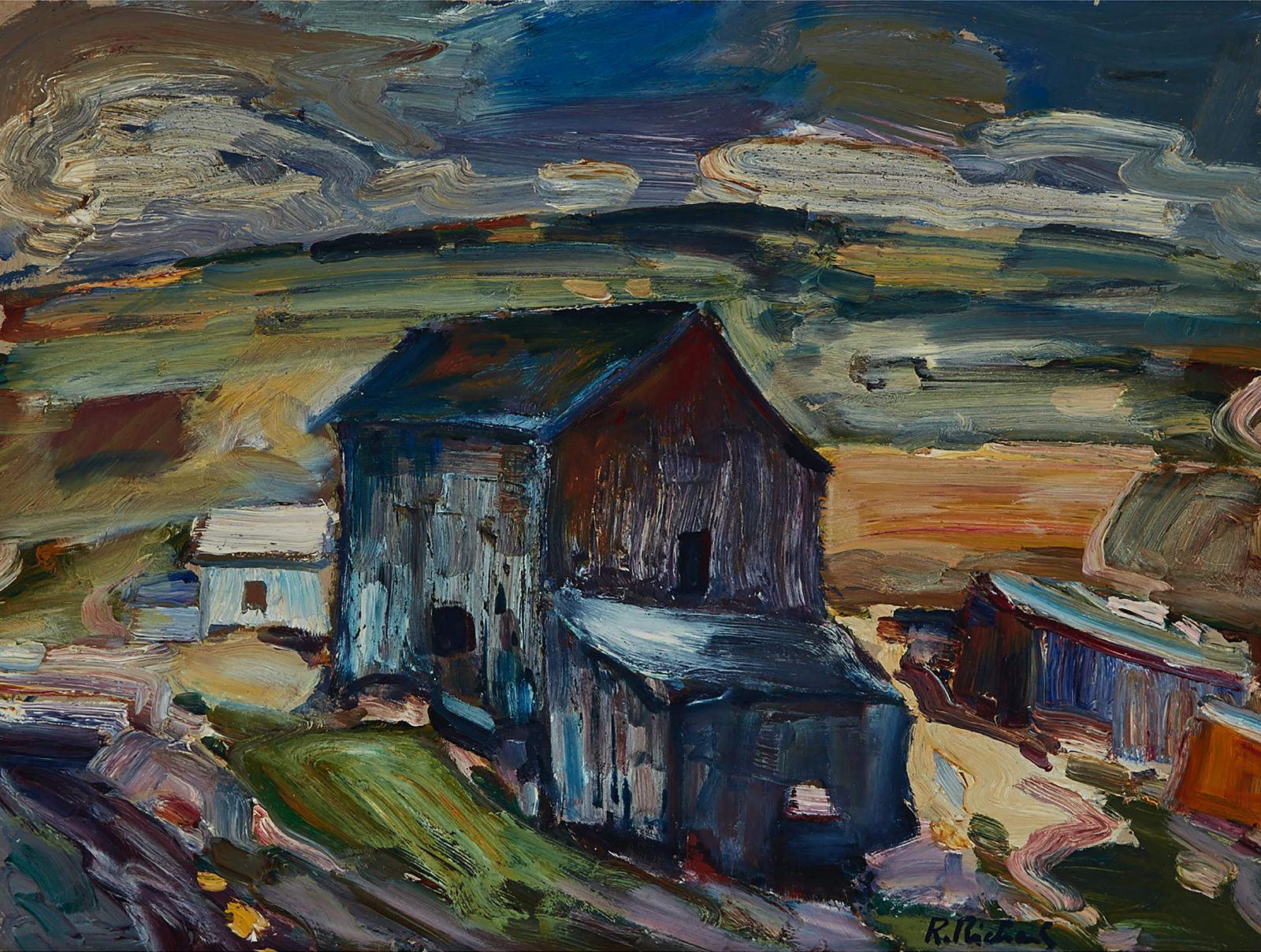 René Jean Richard (1895-1982) - Untitled (Landscape With Barn)