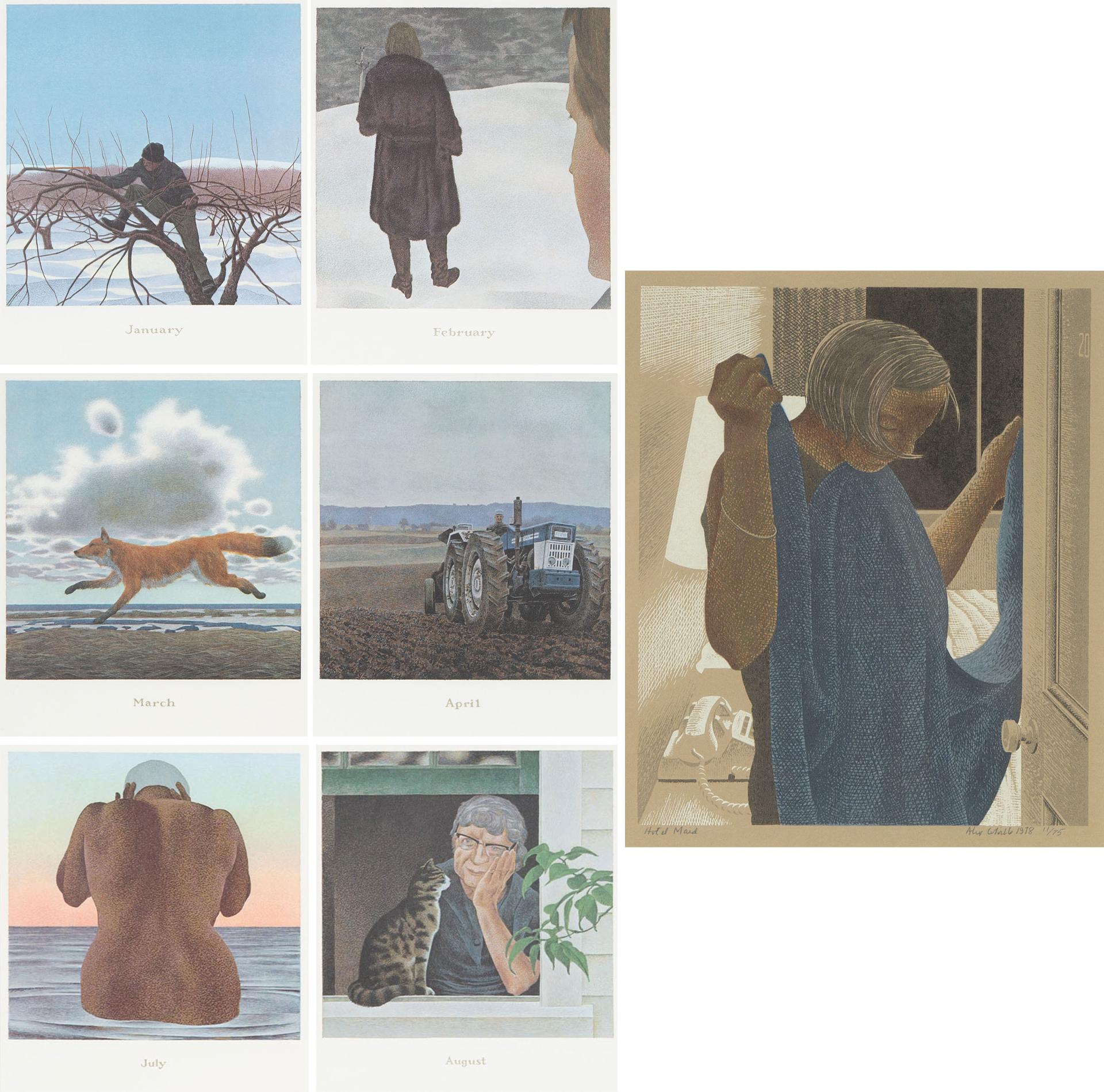 Alexander (Alex) Colville (1920-2013) - A Book Of Hours, Labours Of The Month