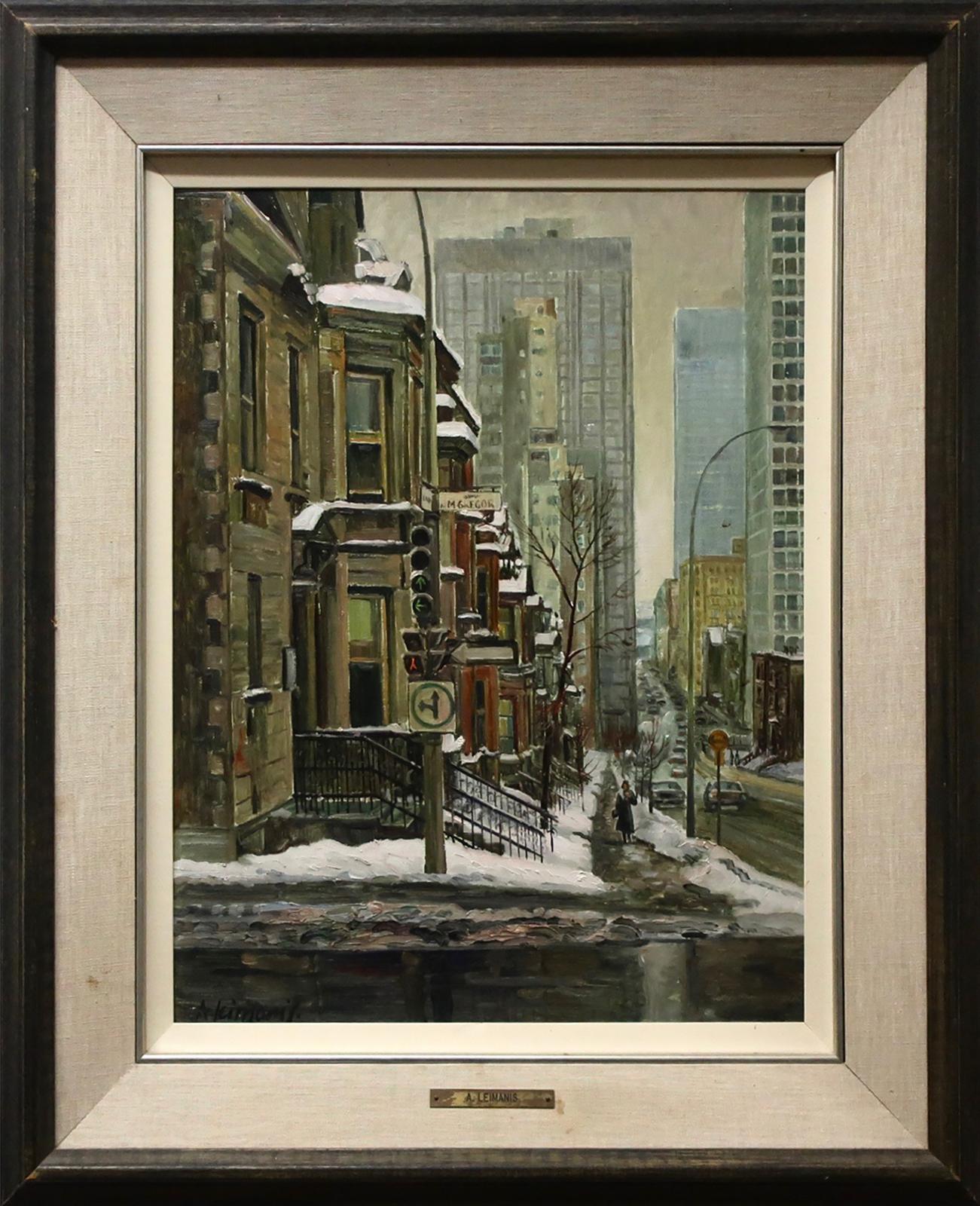 Andris Leimanis (1938) - Grey Winter Day - Peel St. & Mcgregor