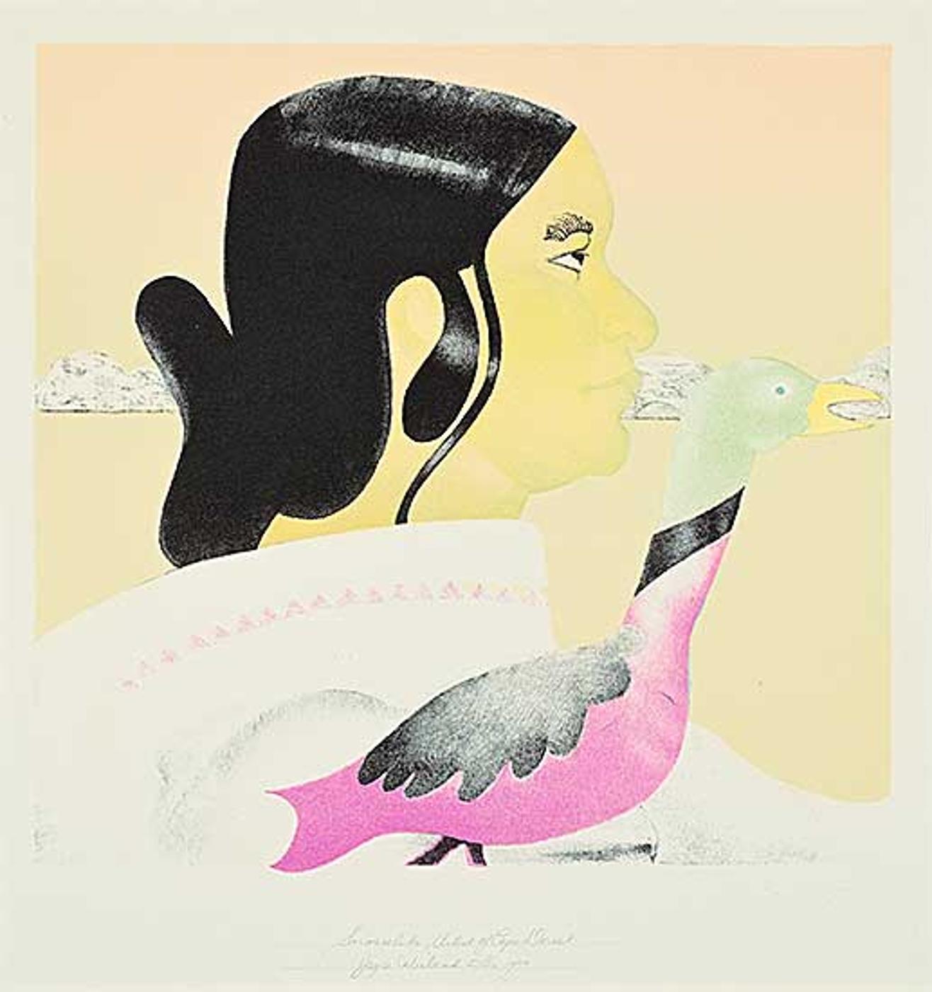 Joyce Wieland (1930-1998) - Soroseelutu, Artist of Cape Dorset #21/50