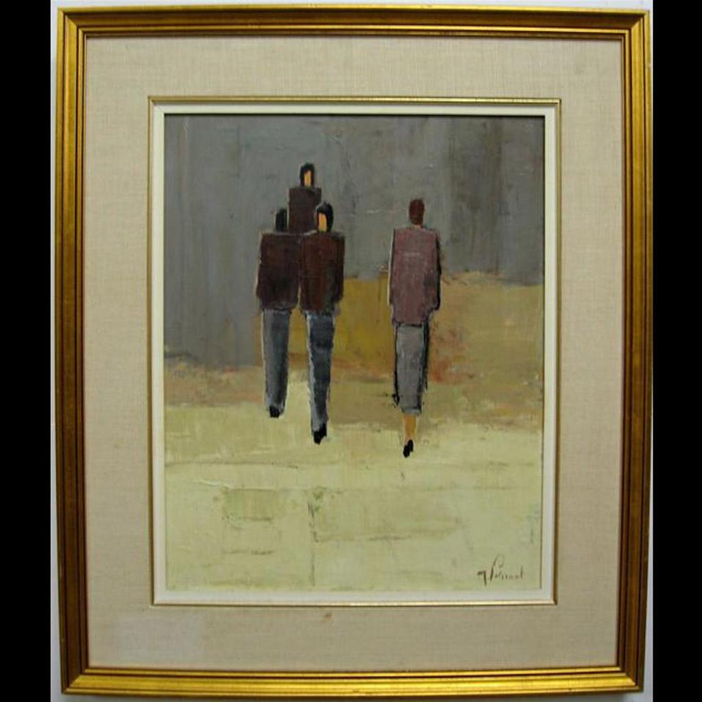 Marc Poissant (1945) - Abstract Figures Walking
