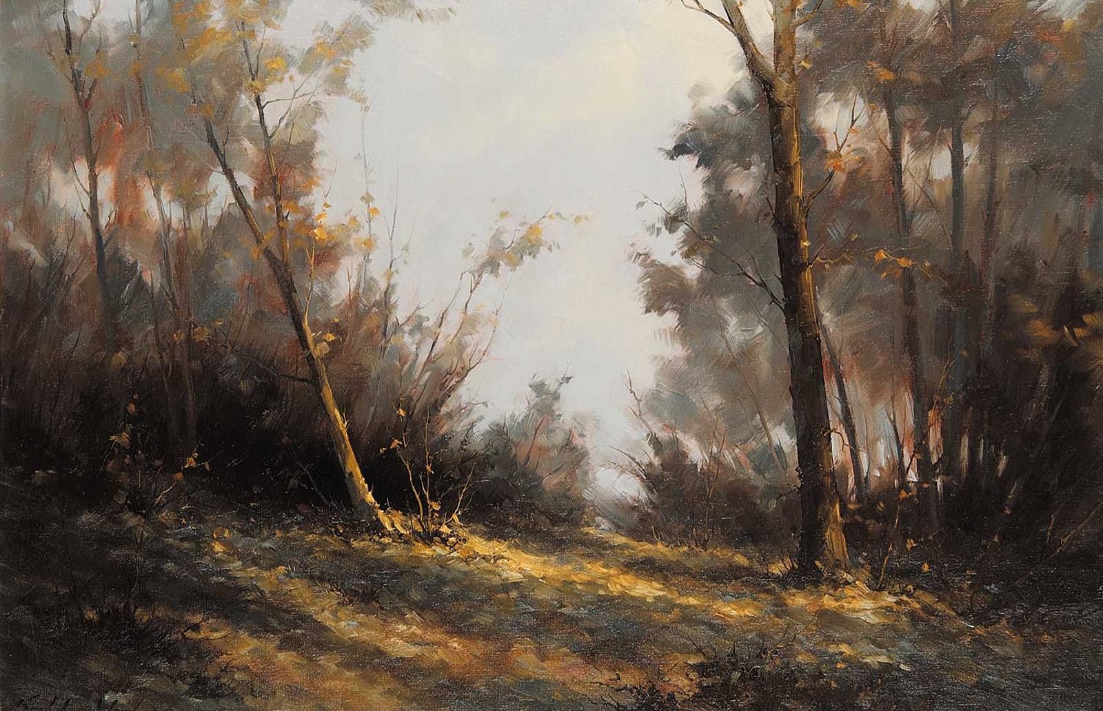 Karl E. Wood (1944-1990) - Fall Mist near Cates Park