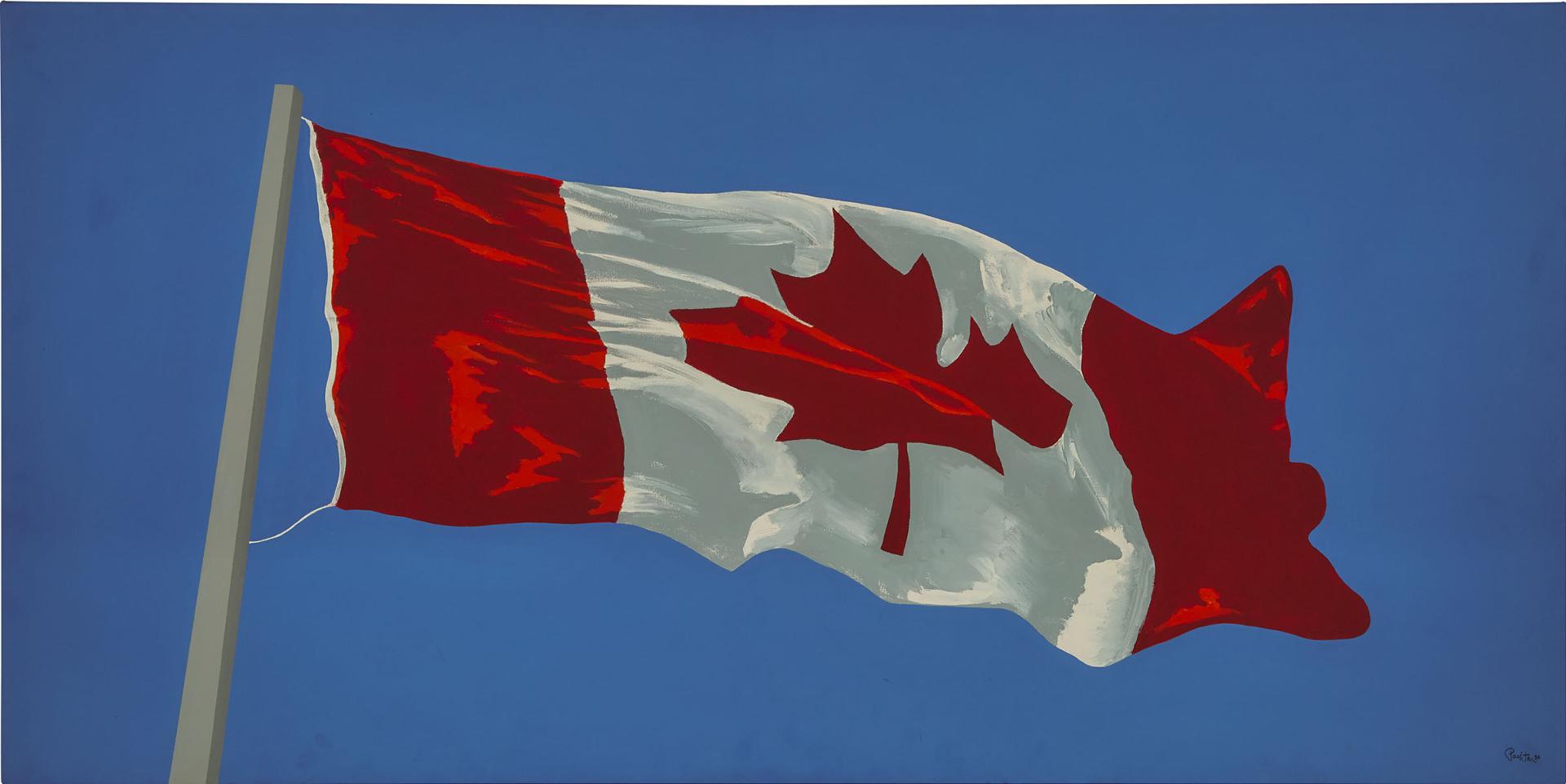 Charles Pachter (1942) - The Painted Flag, 1986