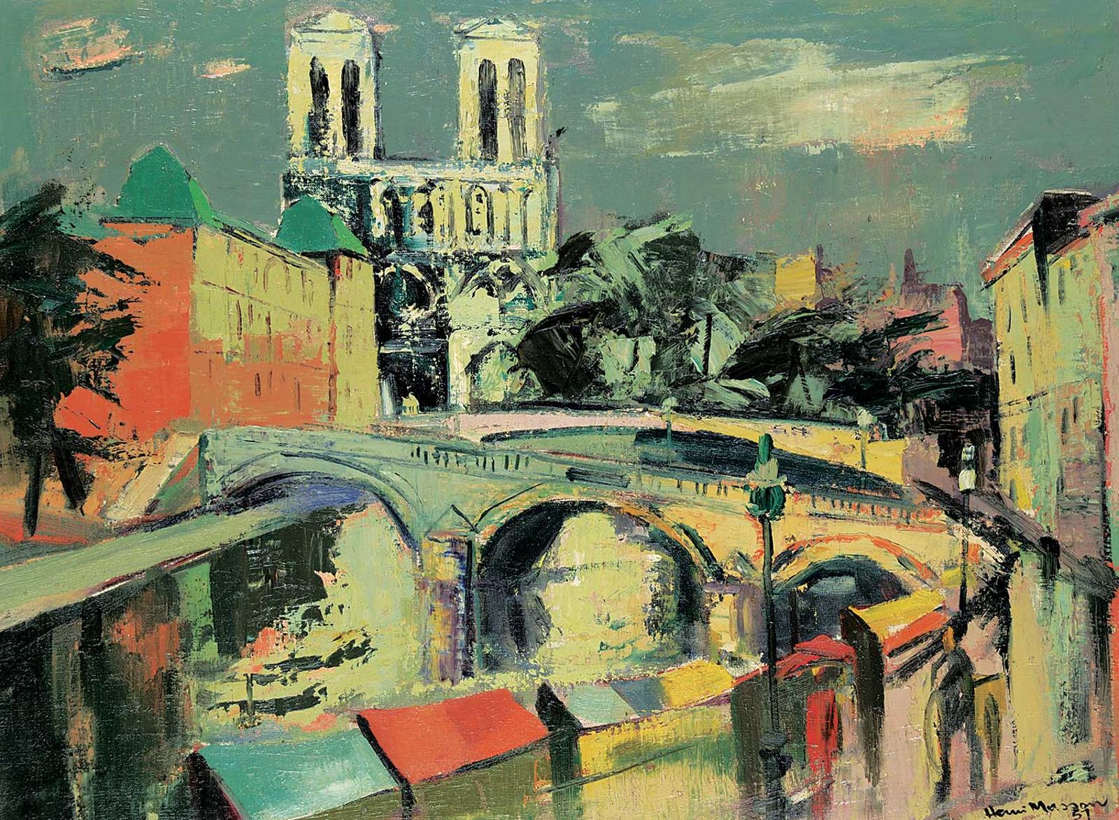 Henri Leopold Masson (1907-1996) - Untitled - Notre Dame, Paris