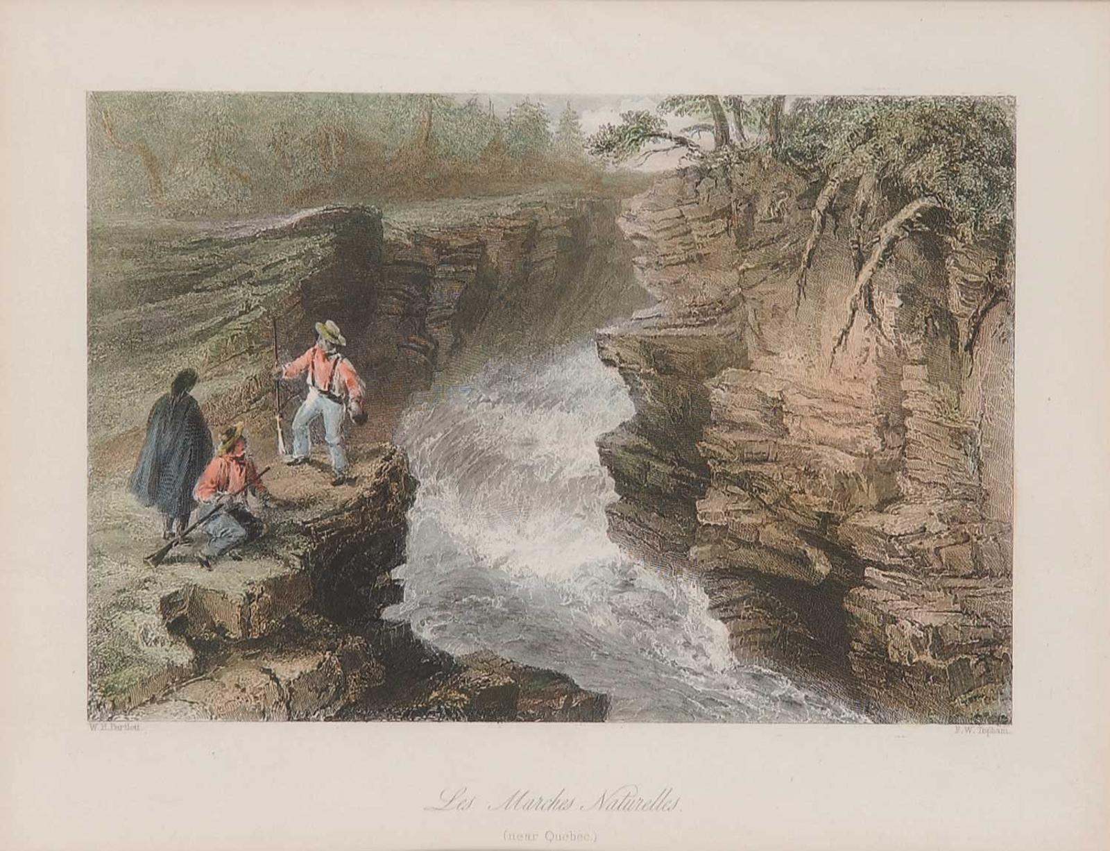 William Henry Bartlett (1809-1854) - Les Marches Naturelles [near Quebec]