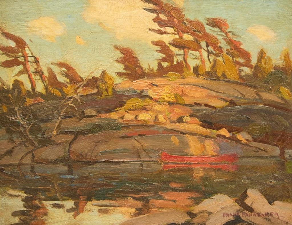 Frank Shirley Panabaker (1904-1992) - Landscape with Red Canoe