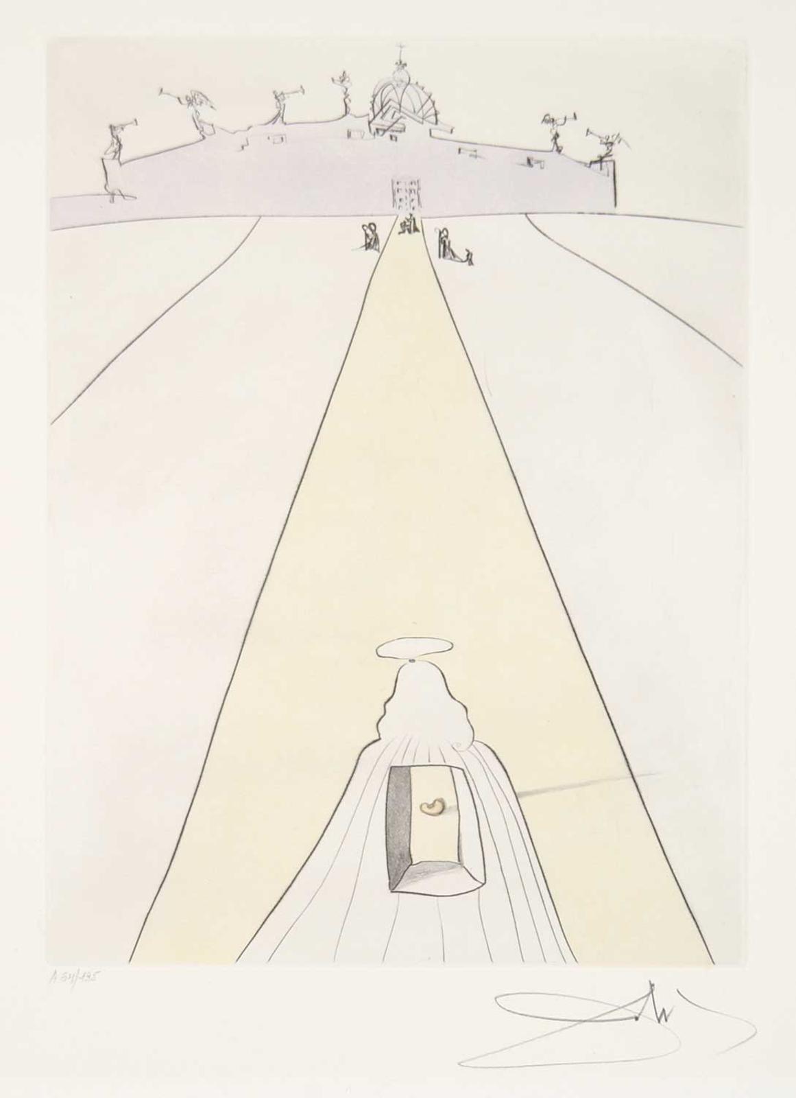 Salvador Dalí (1904-1989) - God, Time, Space and the Pope  #A 64/195