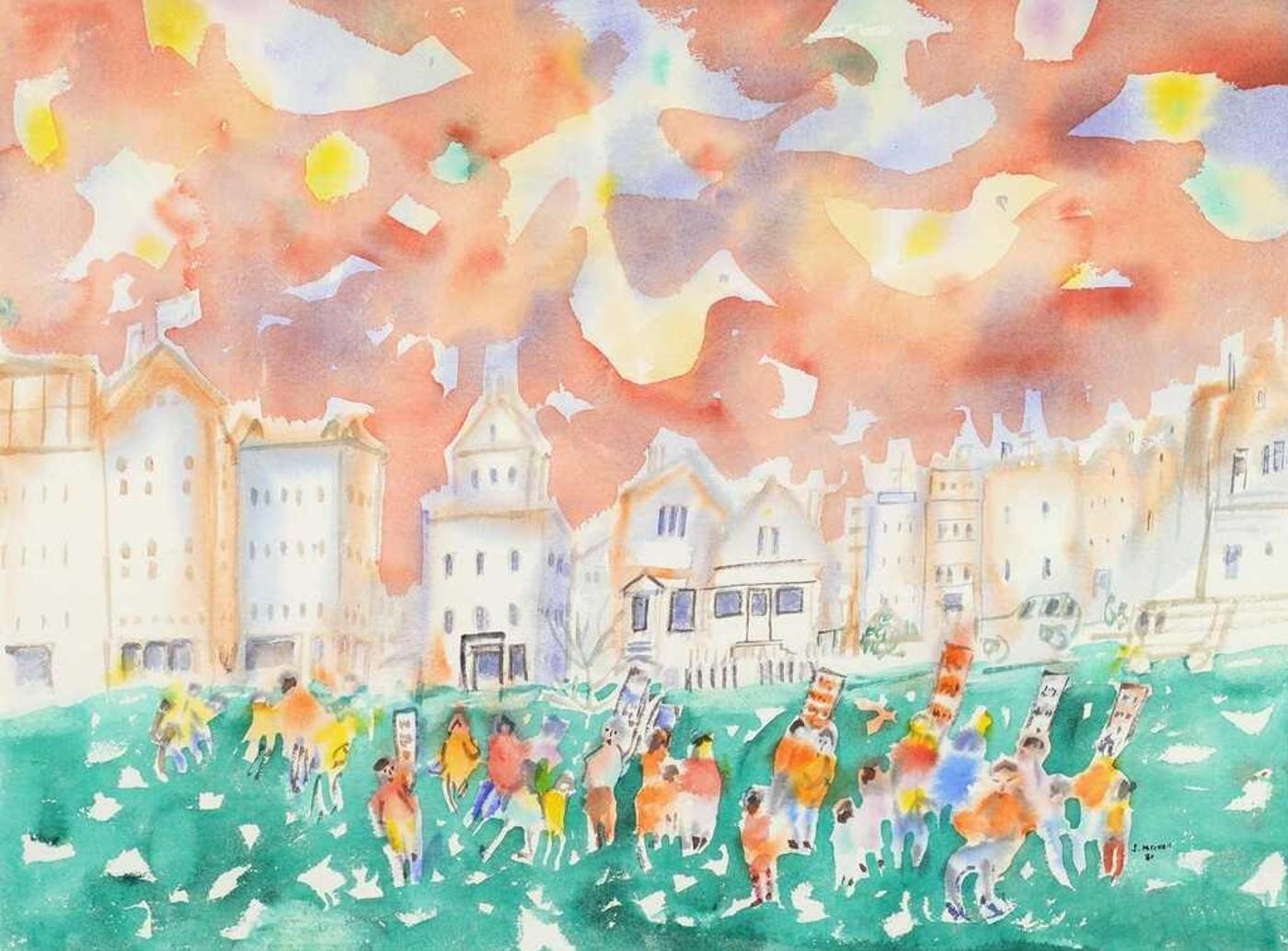 Janet Mitchell (1915-1998) - Celebration; 1981