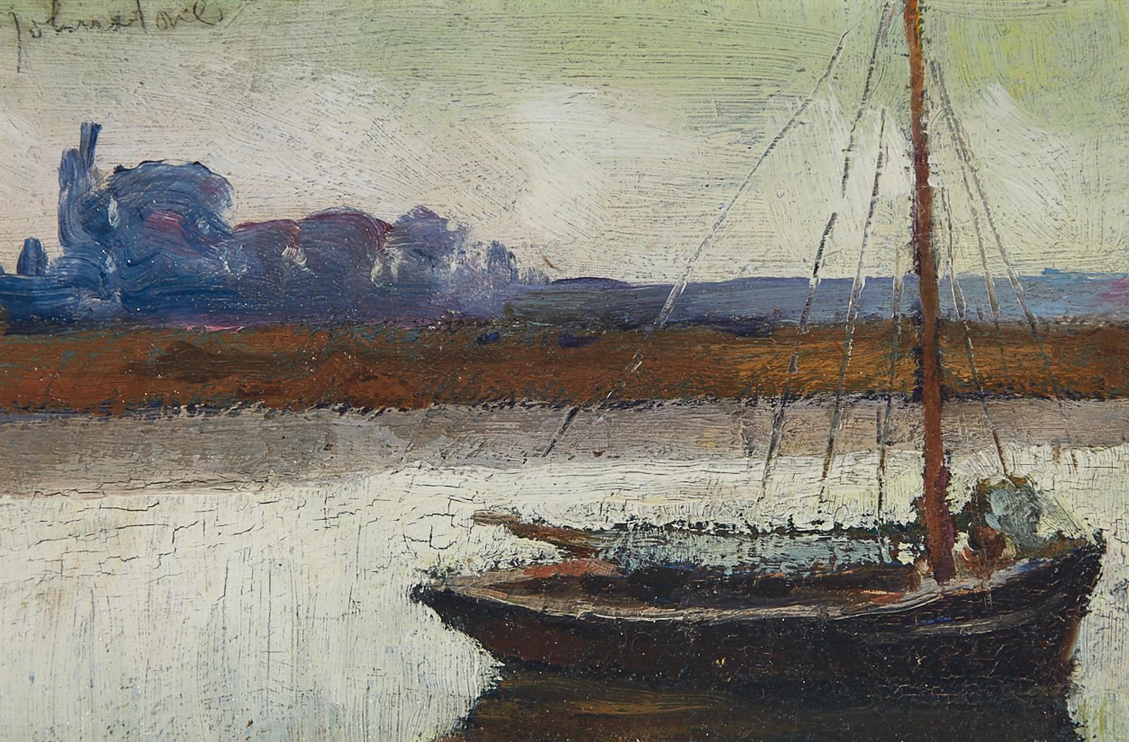 John Young Johnstone (1887-1930) - Boat At Rest