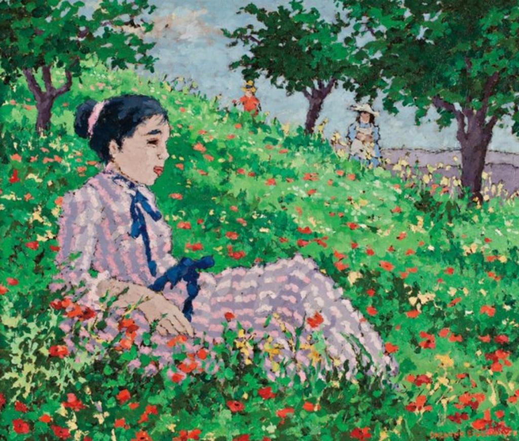 Suzanne Eisendieck (1908-1998) - Colline de Coquelicots