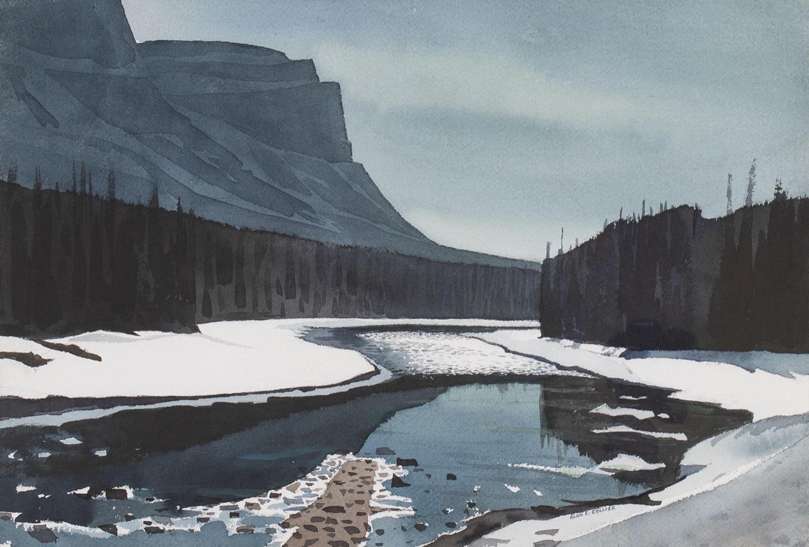 Alan Caswell Collier (1911-1990) - Bow River & Castle Mt