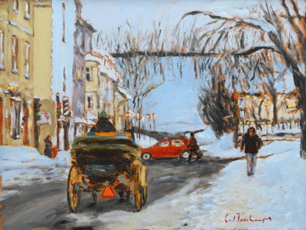 Luc Deschamps (1961-2021) - Hiver, Rue DAuteuil, Vieux, Quebec, 2006