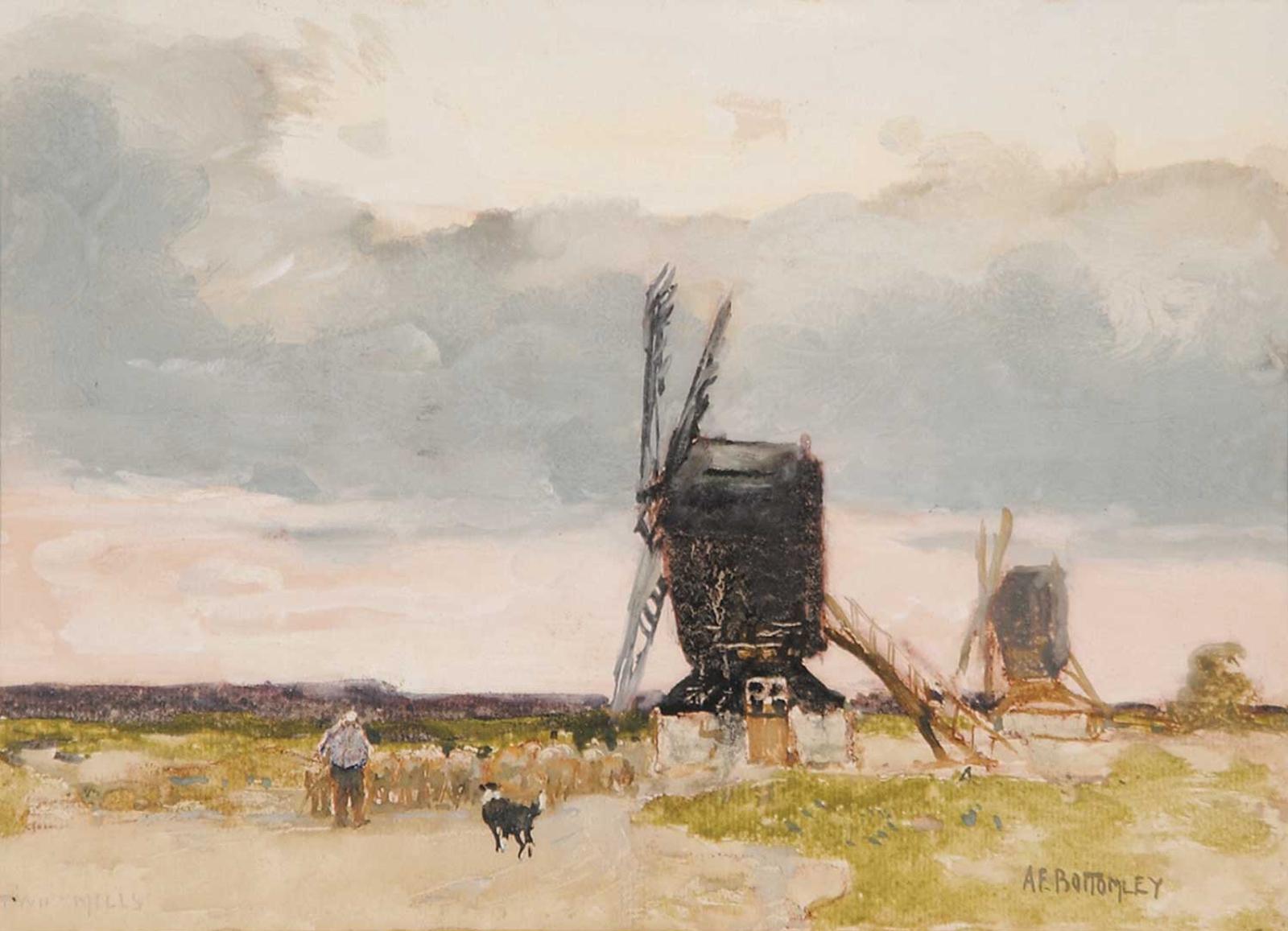 Albert Ernest Bottomley (1873-1950) - The Two Mills