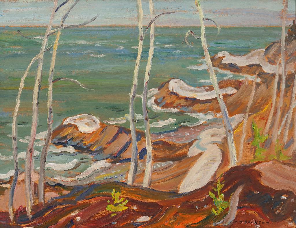 Alexander Young (A. Y.) Jackson (1882-1974) - Seashore, Marsoui, Gaspé, Que.