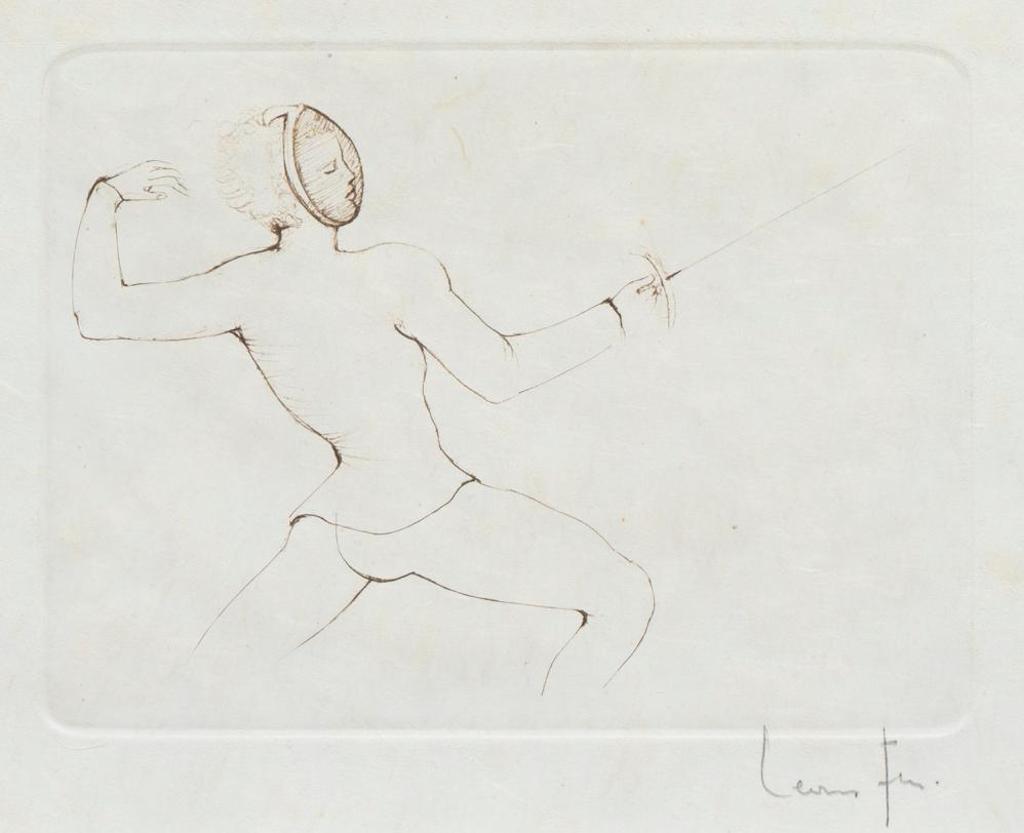 Leonor Fini (1908-1996) - Untitled - Fencer