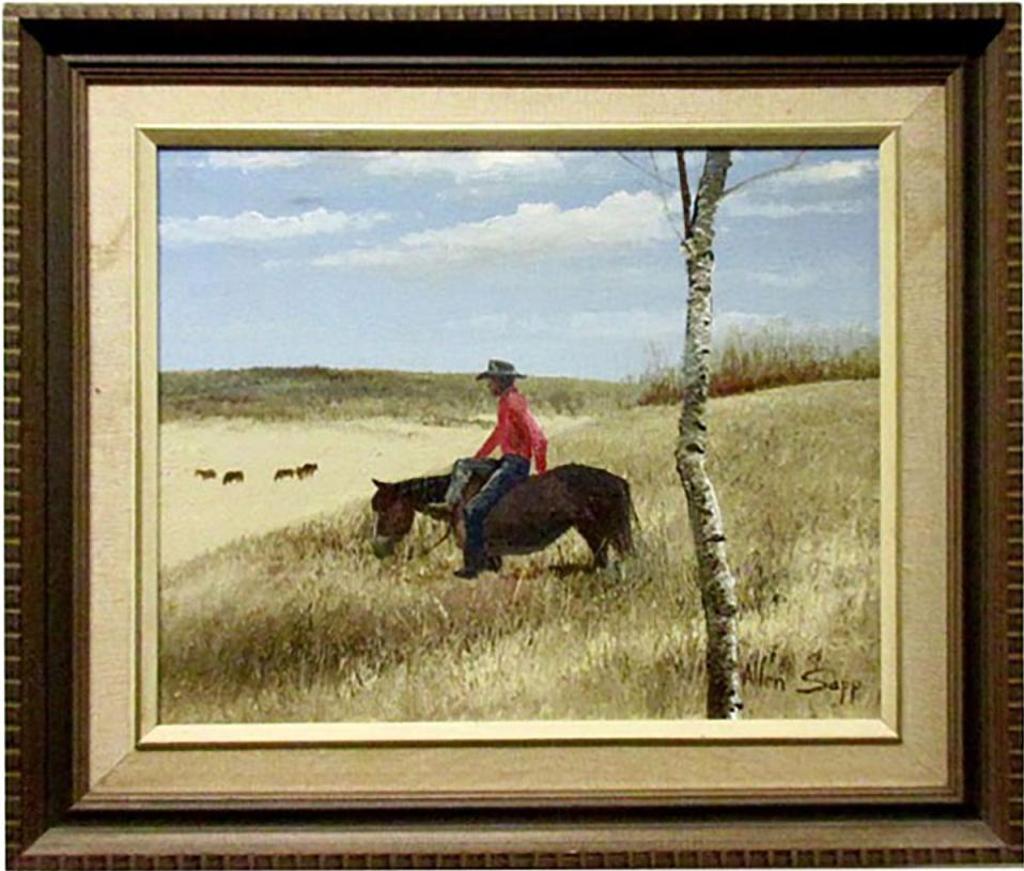 Allen Fredrick Sapp (1929-2015) - Watching Over Horses