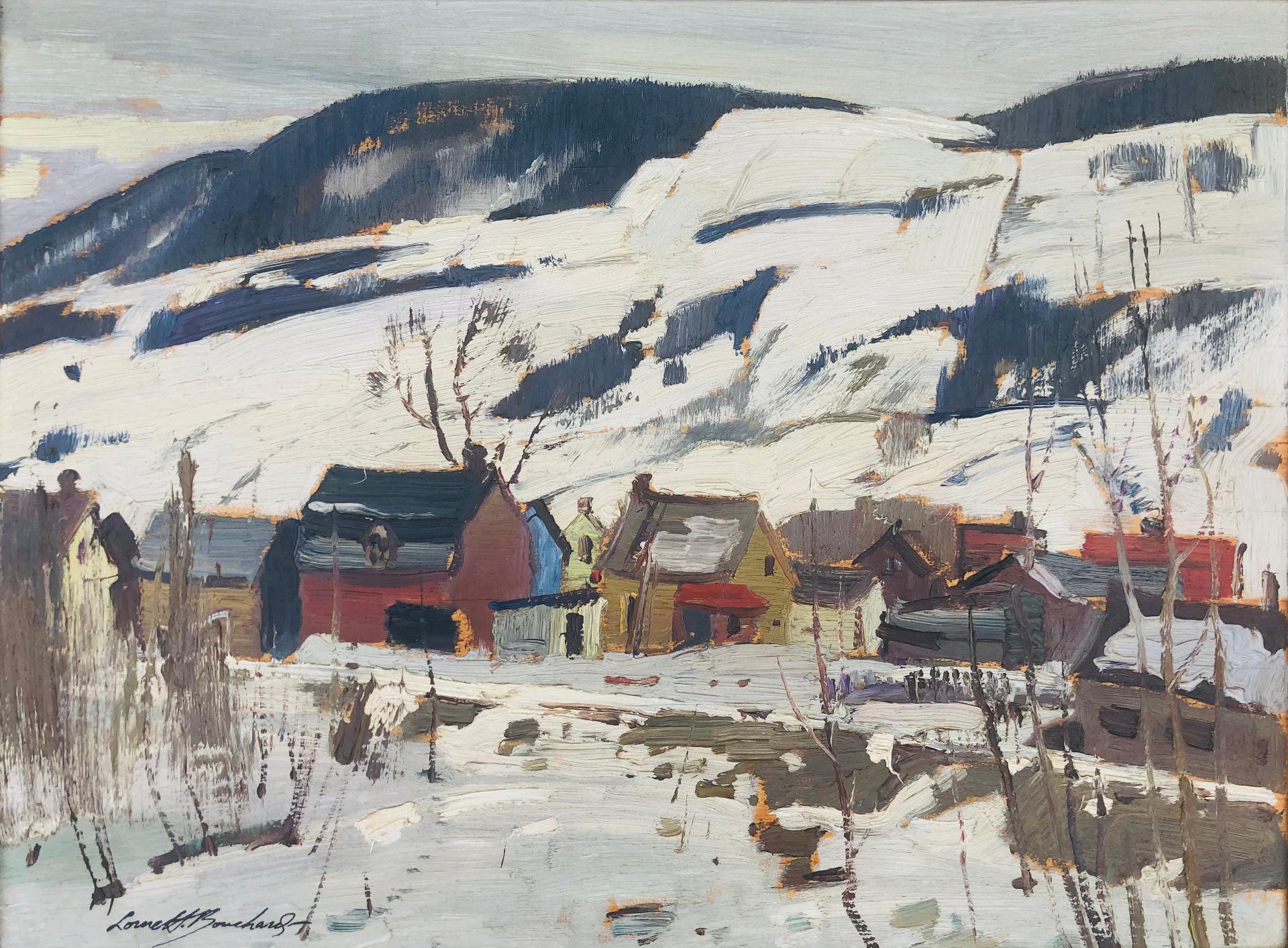 Lorne Holland George Bouchard (1913-1978) - Printemps à Baie-Saint-Paul (Late March, Charlevoix County), 1950