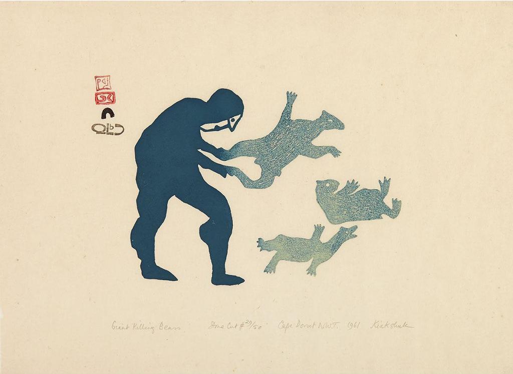 Kiakshuk (1886-1966) - Giant Killing Bears