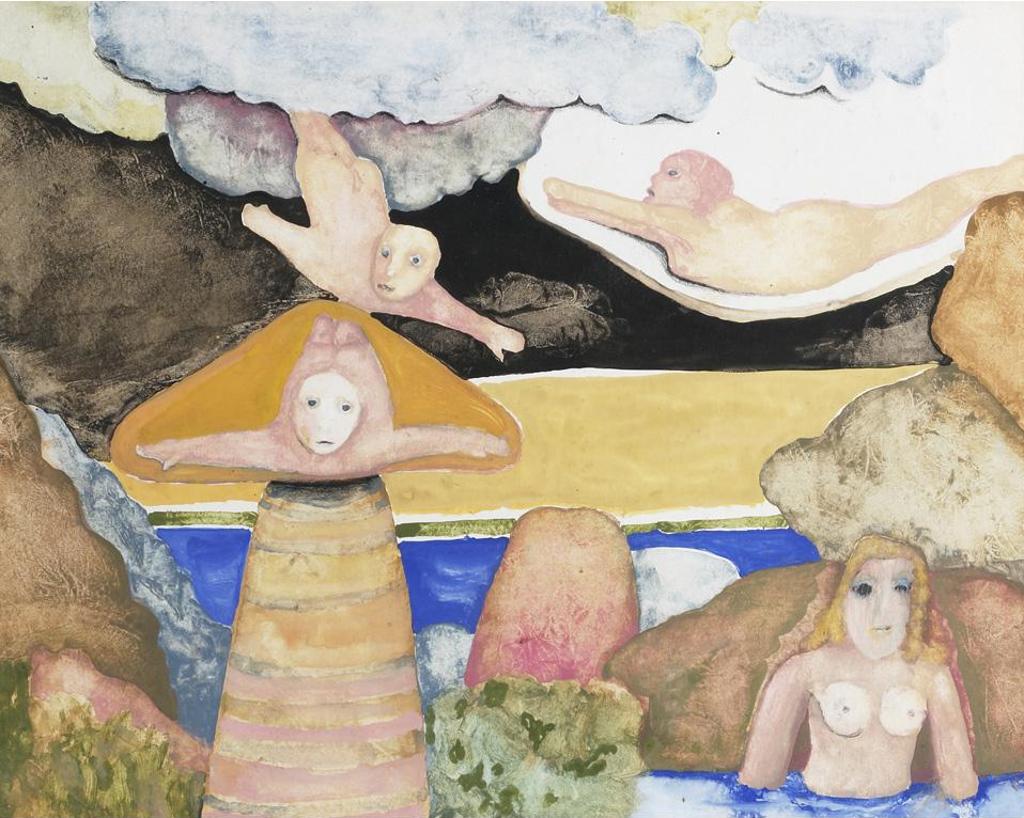 Louis de Niverville (1933-2019) - Nudes In A Whimsical Landscape
