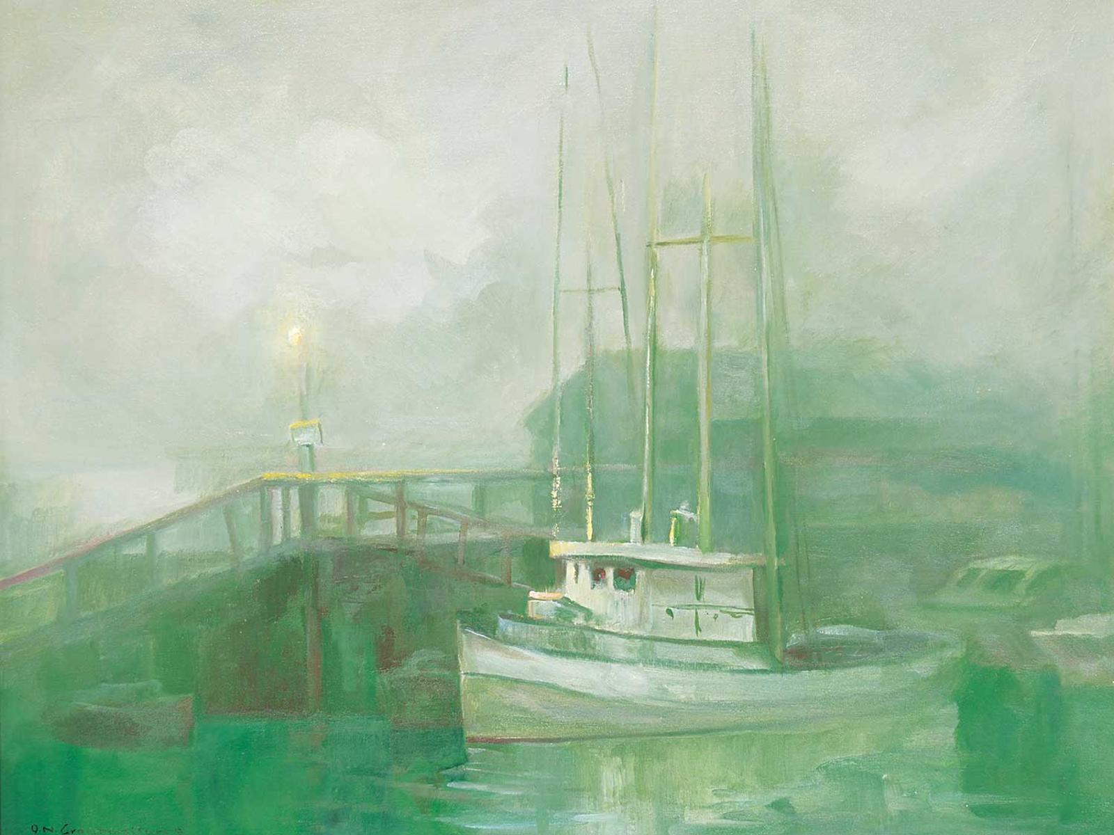 Orestes Nicholas (Rick) Grandmaison (1932-1985) - Untitled - Boat Through the Mist