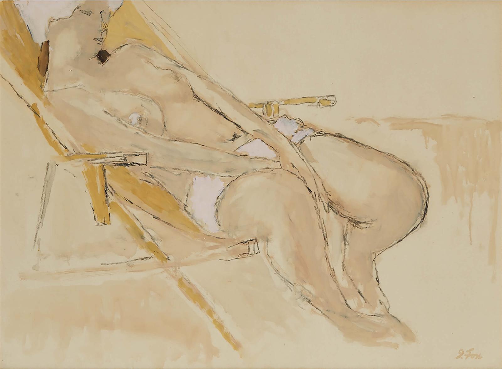 John Richard Fox (1927-2008) - Reclining Nude