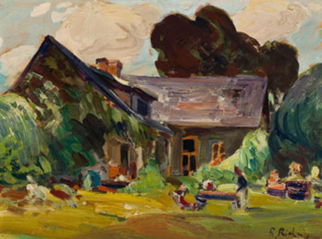 René Jean Richard (1895-1982) - La maison qui fut habitée par Clarence Gagnon à Baie-St-Paul