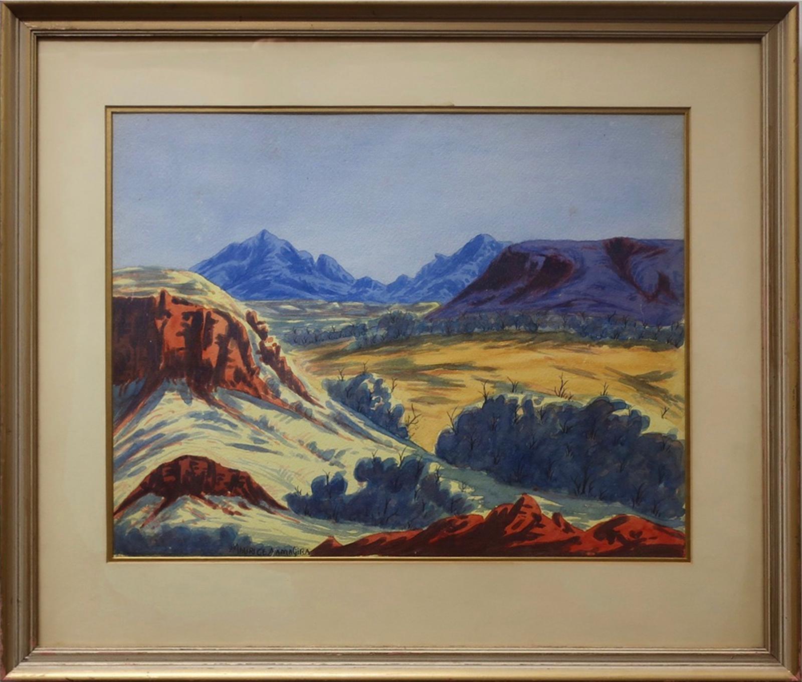 Maurice Namatjira (1939-1977) - Central Australian Landscape